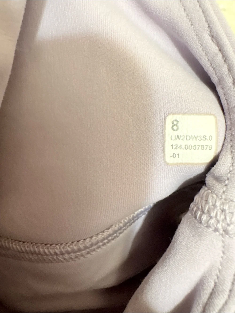 Lululemon Athletica V-Neck Align Bra In Lavender Frost- Size 8